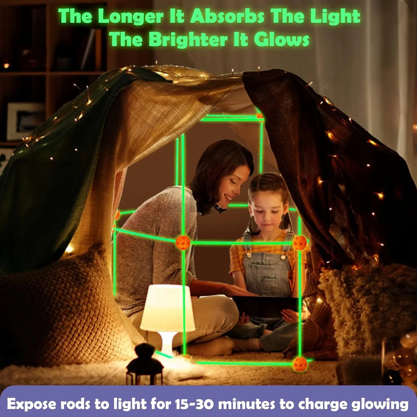 Funhouse Glow in the Dark Building Forts