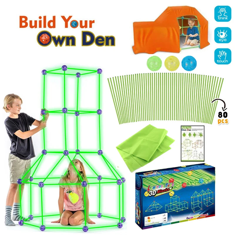 Funhouse Glow in the Dark Building Forts