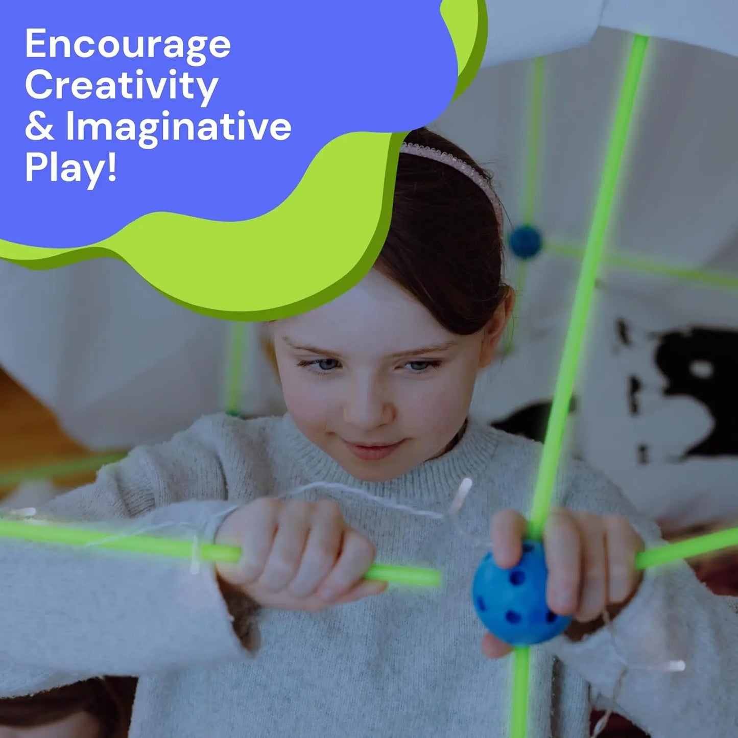 Funhouse Glow in the Dark Building Forts